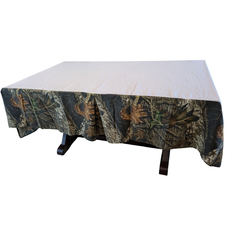 Mossy Oak Break-Up Camo Queen Bed‎ Skirt Dust Ruffle Rustic Hunting Cabin Decor